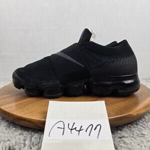 Nike Women 8 Air Vapormax Moc Triple Black Gym Daily Casual Sneaker AA4155-004